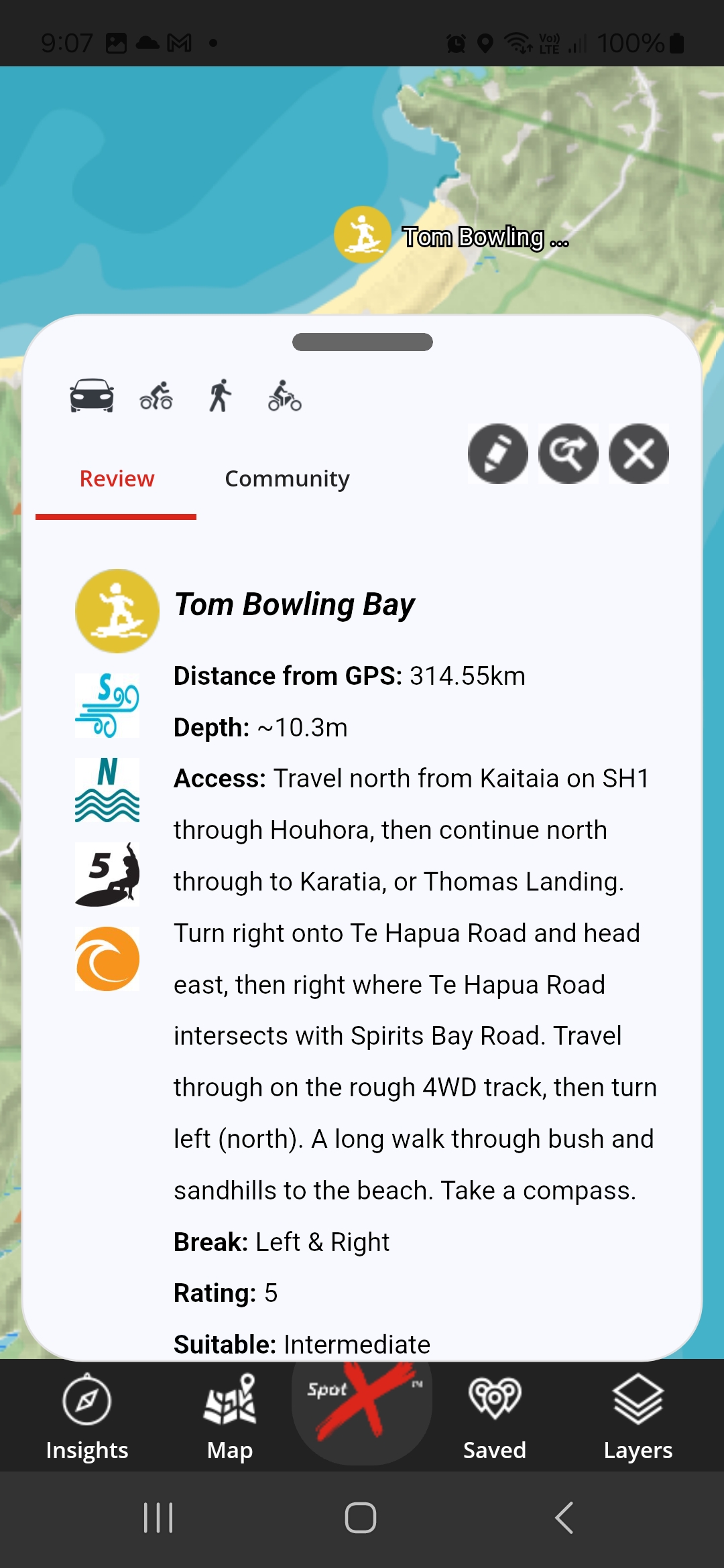 App Surfing TomBowlingBay